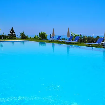 Studio Apartments With Pool Panorama Sea View Pelekas Beach Corfu Lägenhet *